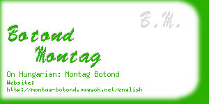 botond montag business card